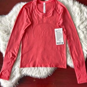 Lululemon swiftly tech long sleeve race length size 4